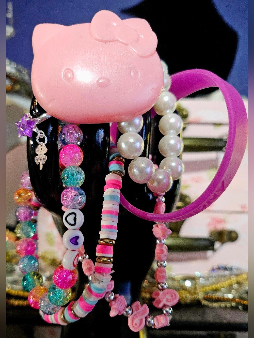 Dress Up Set 5 Bracelets, 3 Necklaces, 2 Rings, 2 Pairs Of Pierced Earrings